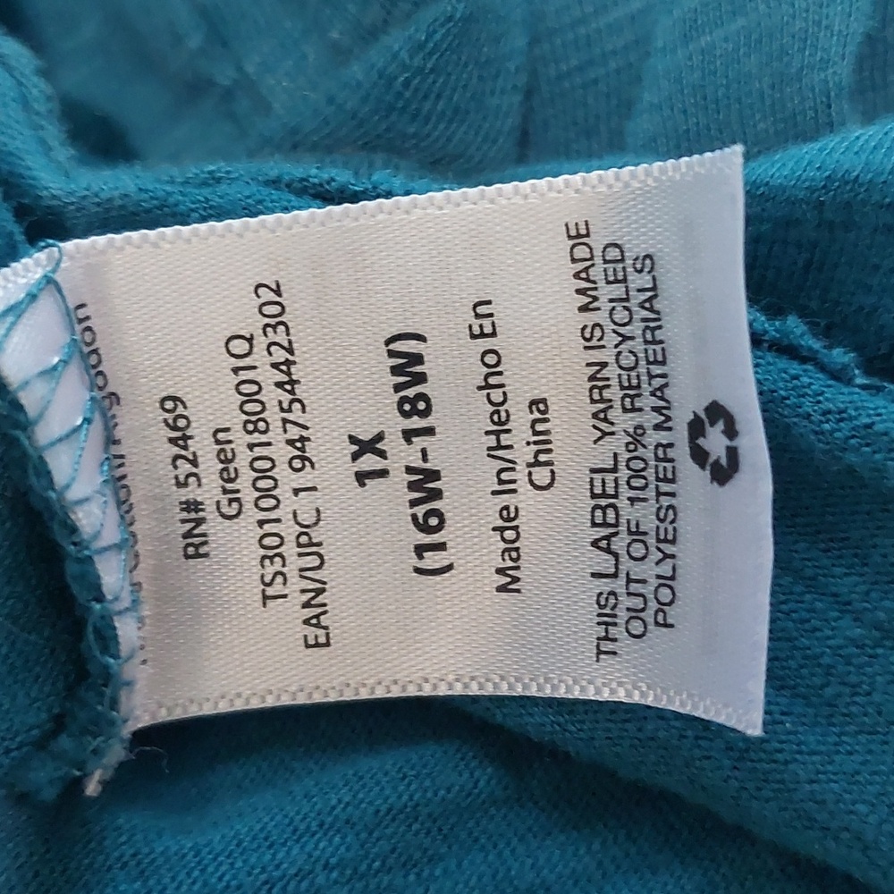 Terra & Sky Teal Dress. Size 1X. So Comfortable . - Picture 6 of 8